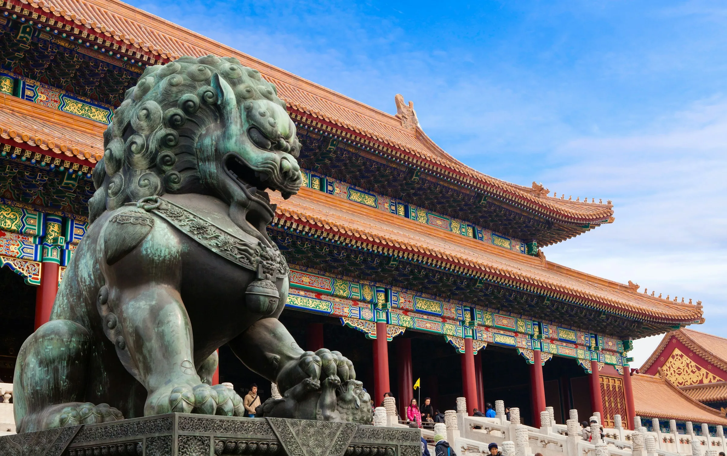 The Hall of Supreme Harmony at the centre of the Forbidden City, Beijing — the largest hall on its central axis.