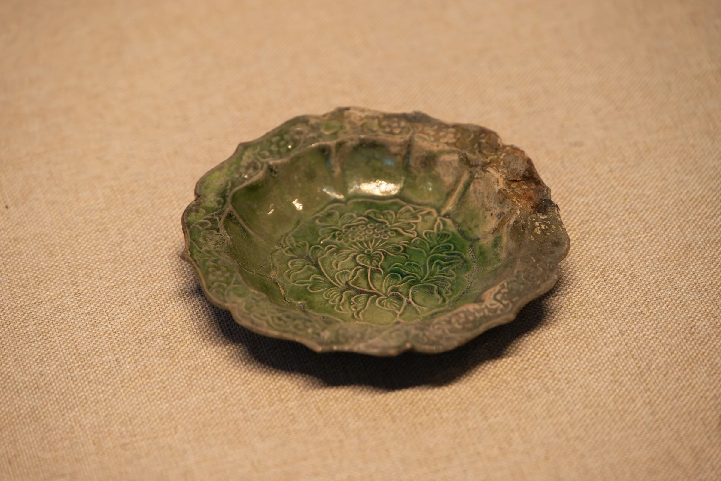 Pale green celadon bowl reminiscent of Longquan Song-dynasty ceramics.